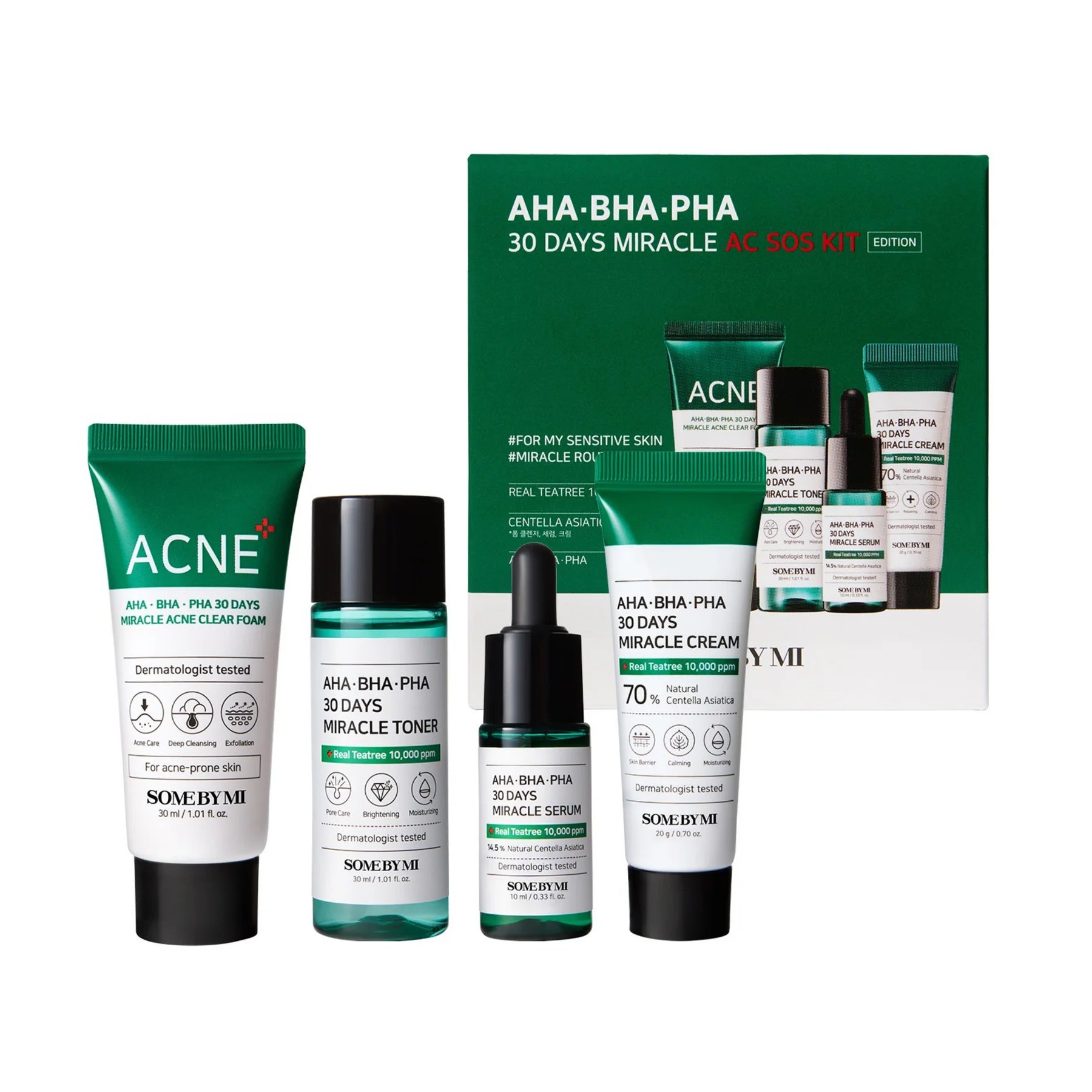 Some By Mi Aha.Bha.Pha 30 Days Miracle AC SOS Kit (4 Component)