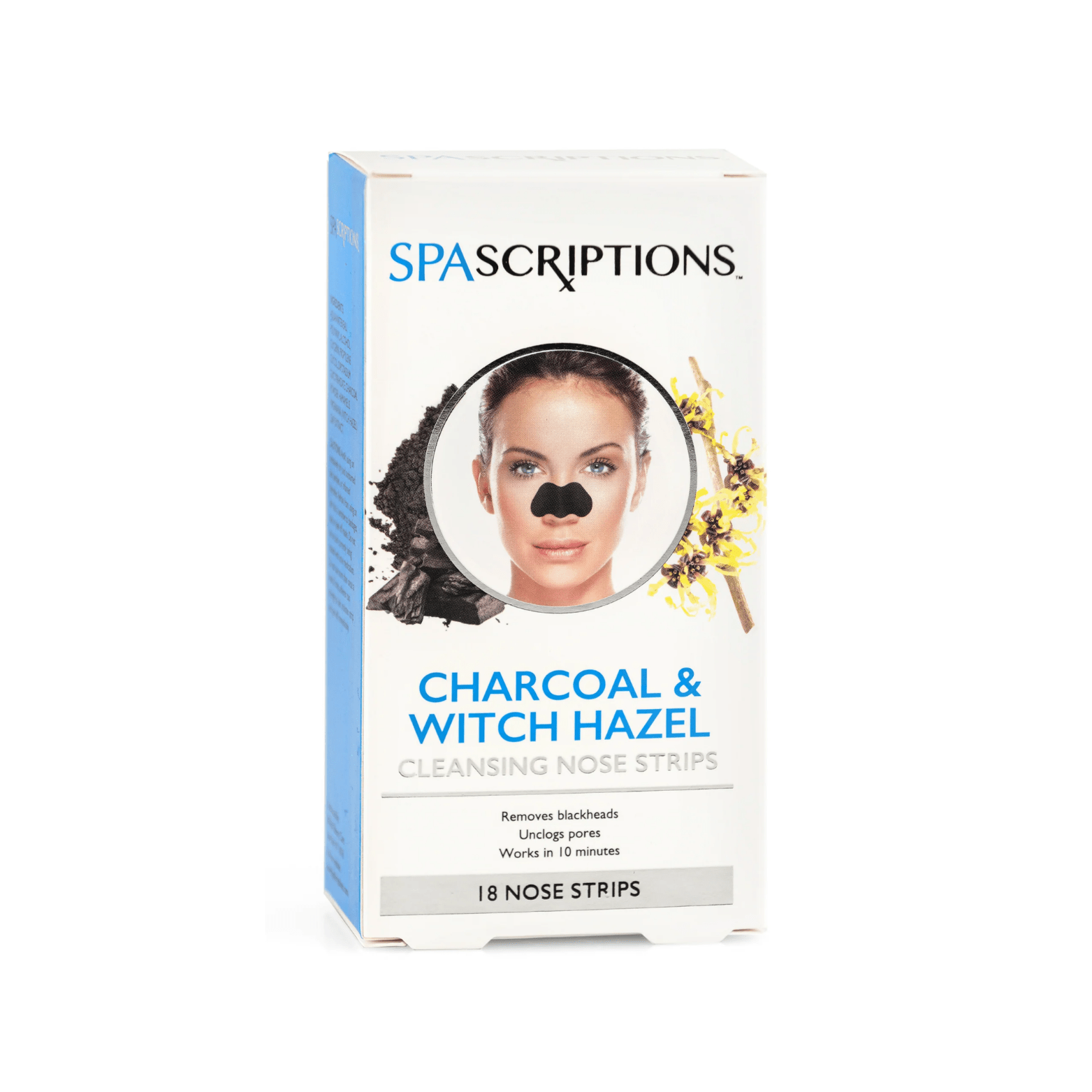 SpaScriptions Deep Cleansing Charcoal & Witch Hazel Nose Strips - 18 Count