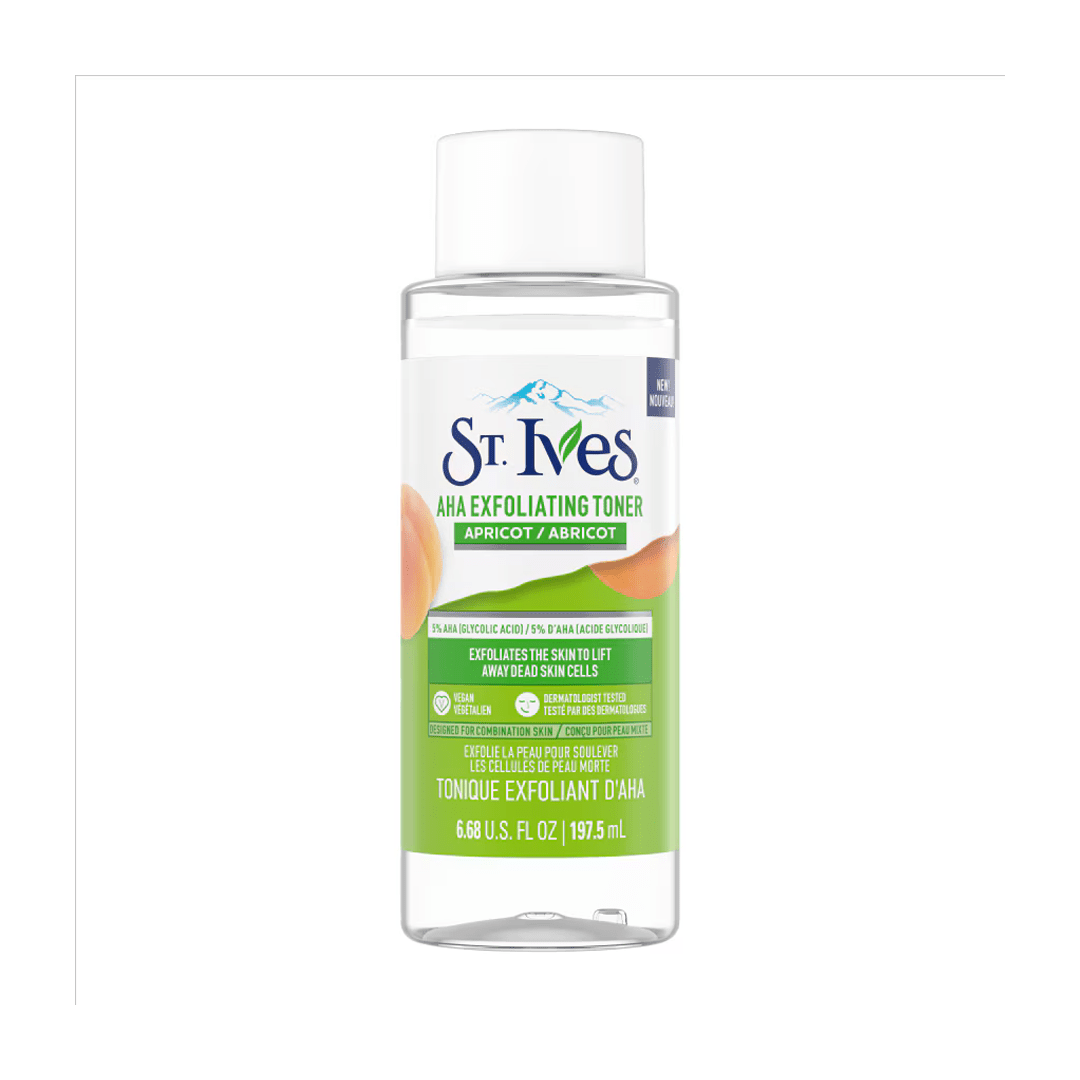 St. Ives AHA Exfoliating Toner Rose 197.5ml – Gentle Exfoliation for Glowing Skin