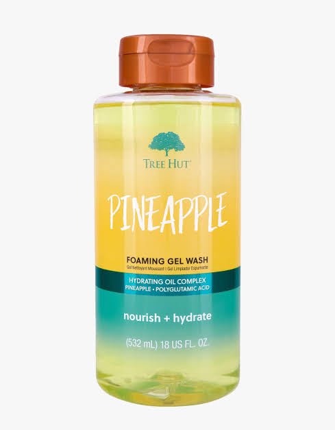 Tree Hut Foaming Gel Body Wash – Pineapple Scent, 18 oz | Refreshing & Hydrating.