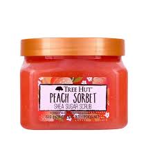 Tree Hut Shea Sugar Scrub Peach Sorbet | Exfoliate & Hydrate for Smooth Skin