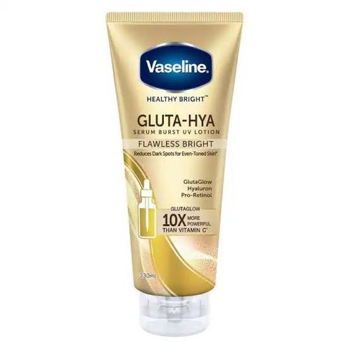 Vaseline Healthy Bright Gluta Hya Serum Burst UV Lotion Flawless Bright 330ml