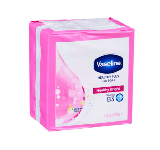 Vaseline Healthy Plus Bar Soap Trio 75g – Gentle Care for Healthy, Hydrated Skin