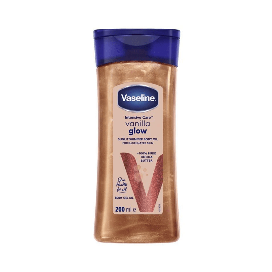 Vaseline Intensive Care Vanilla Glow Sunlit Shimmer Body Oil – 200ml