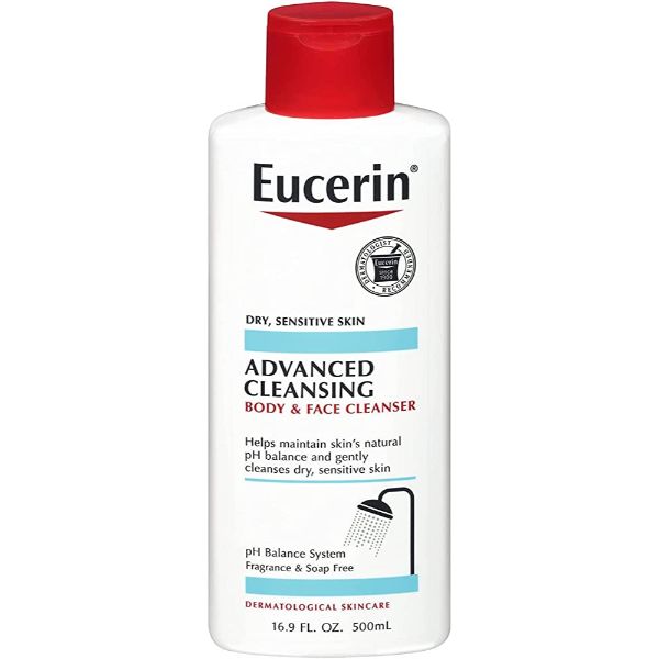 Eucerin Advanced Cleansing Body & Face Cleanser - 500ml