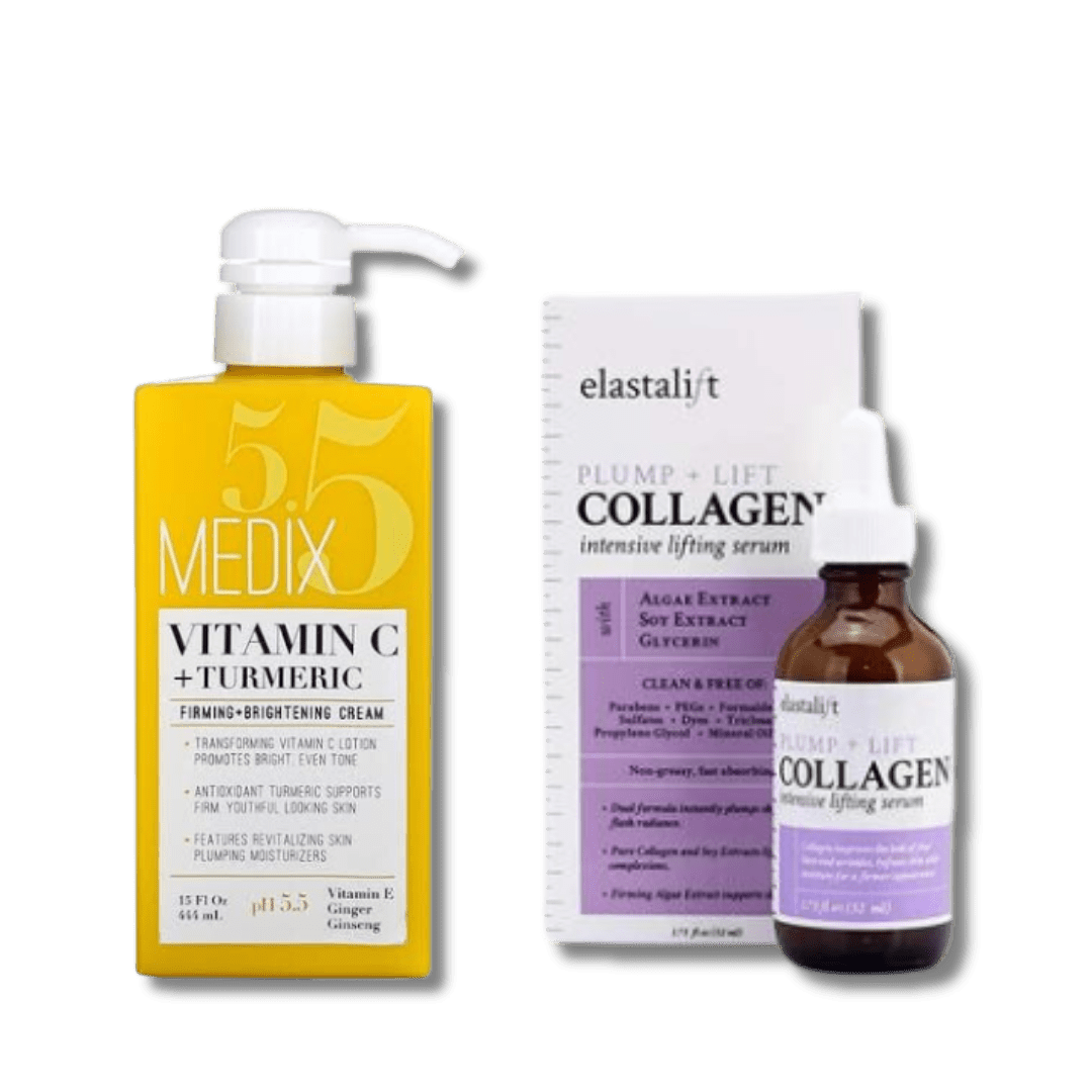 Medix vitamin C lotion and Elastalift Collagen Serum