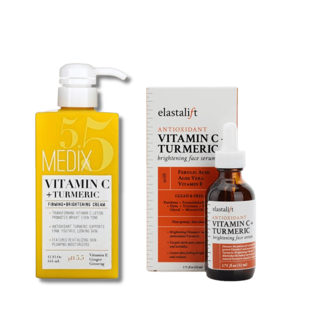 Medix Vitamin C Lotion and Elastalift Vitamin C + Tumeric Serum