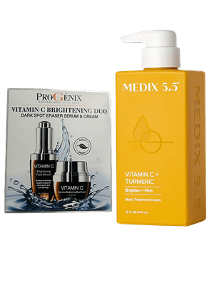 MEDIX VITAMIN C + TUMERIC AND PROGENIX COLLAGEN LIFT &FIRM DUO