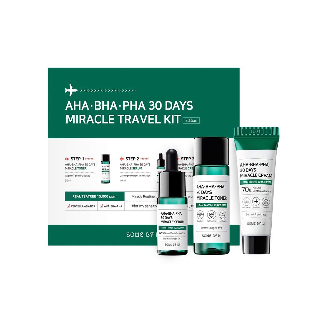 Somebymi AHA-BHA-PHA 30 Days Miracle Travel Kit (3components) - Nectar Beauty Hub