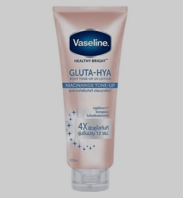 vaseline healthy bright gluta hya body tone up uv lotion nacinamide tone up 300ml